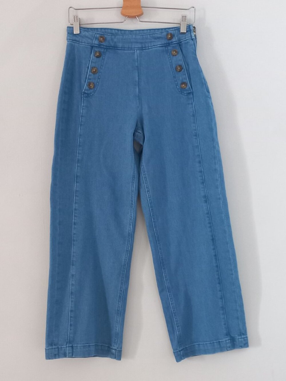 OLD NAVY sailor style jeans sky high wide leg